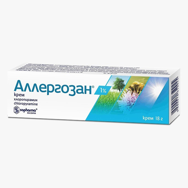 Аллергозан крем 1% 18г Аллергозан крем 1% 18г